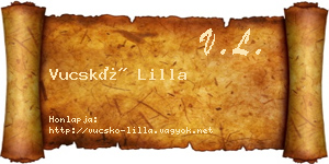 Vucskó Lilla névjegykártya